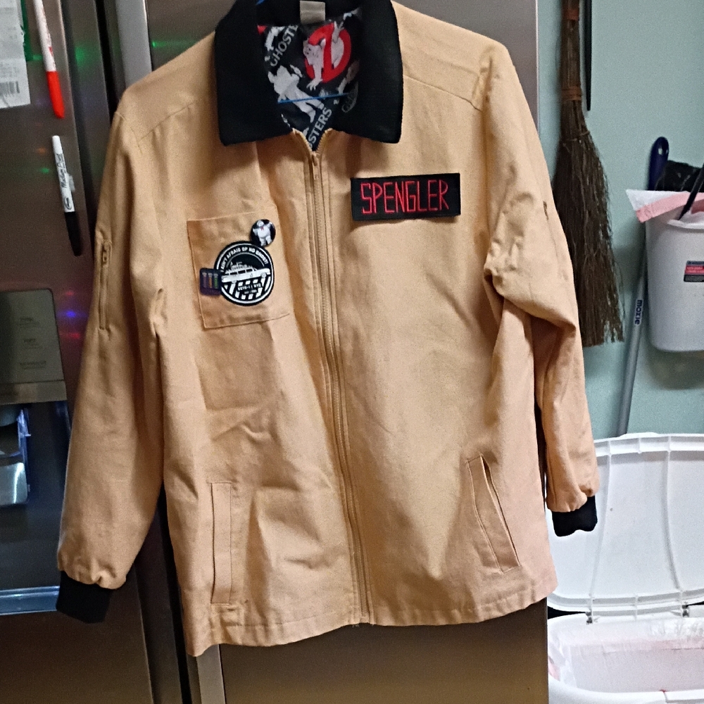 Men's Tan Jacket with Black Collar